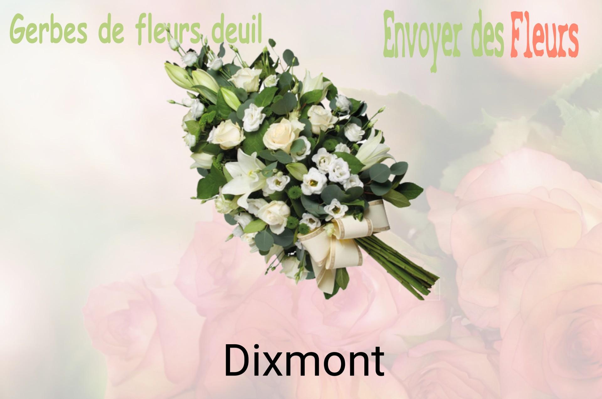 Gerbe de fleurs de deuil livrée à Dixmont